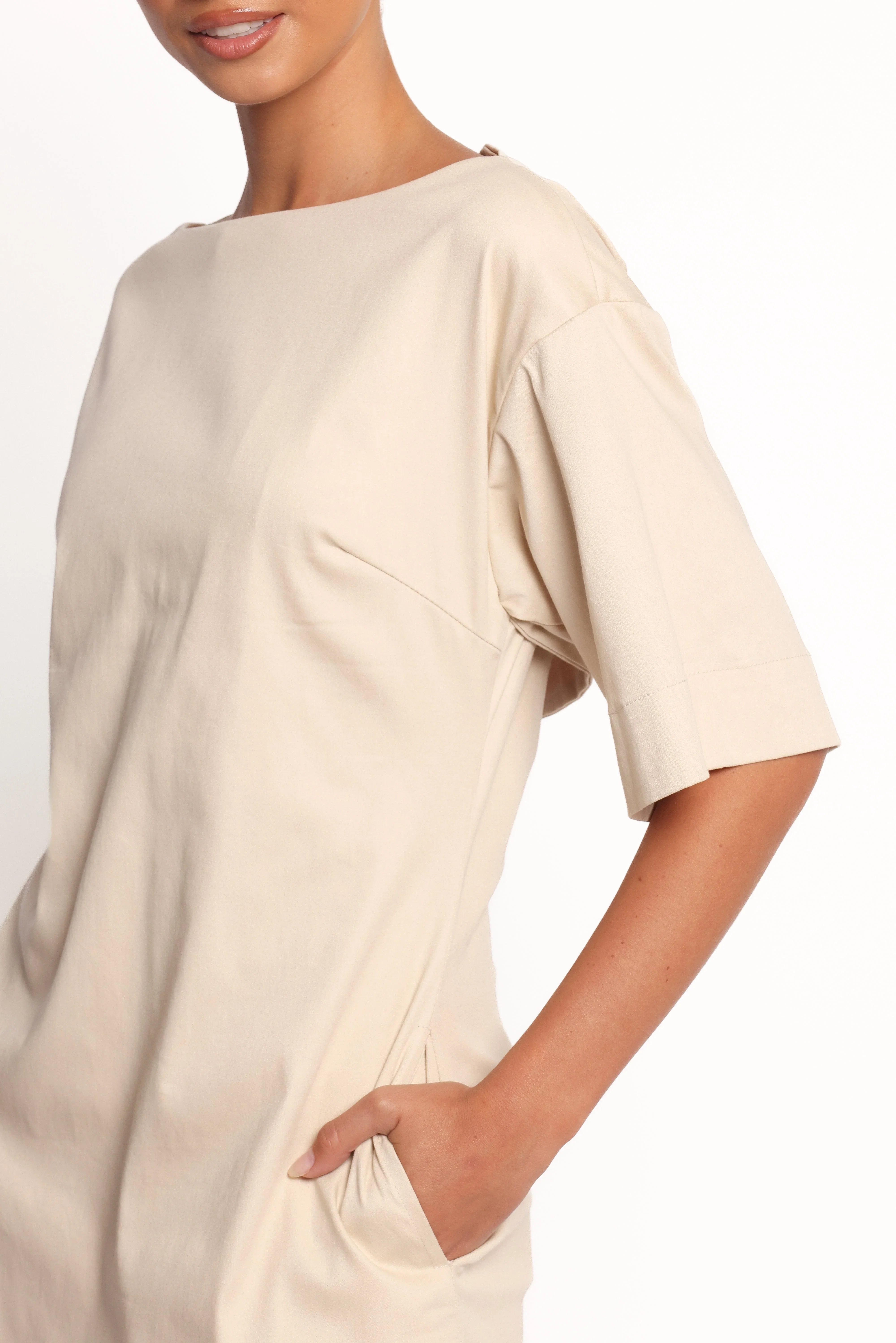 Thorne Mini Dress Beige