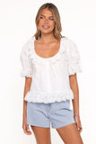 Anouk Button Through Top White