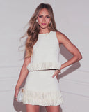 Moonbeam Tweed Mini Skirt