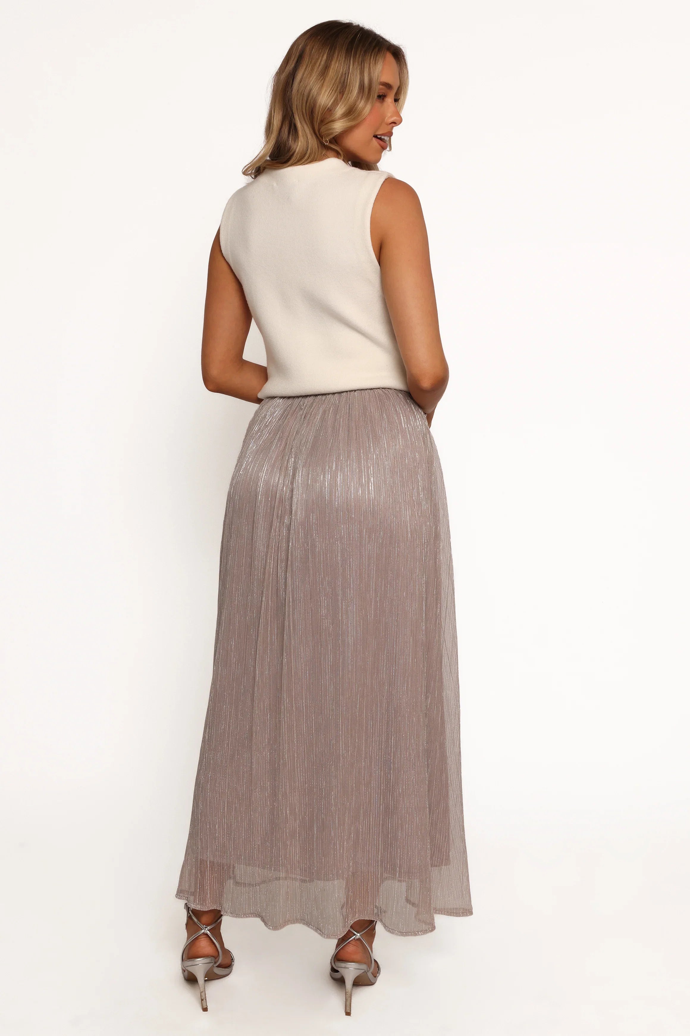 Tricia Maxi Skirt Silver