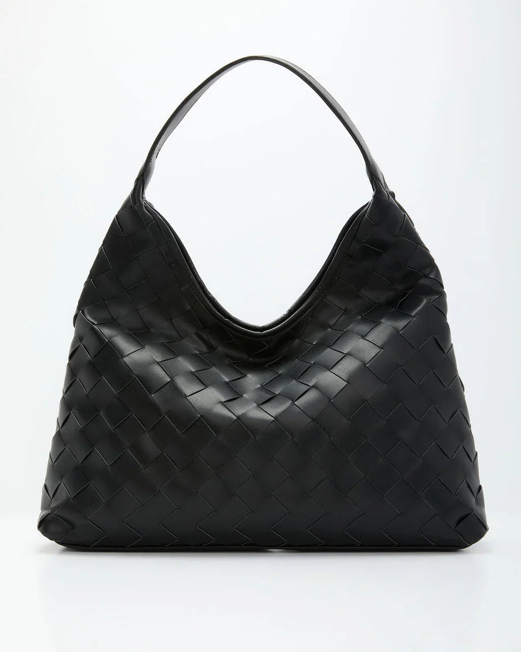 Ramina Woven Leather Shoulder Bag