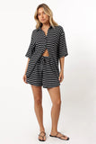 Linnea Short Set Black White