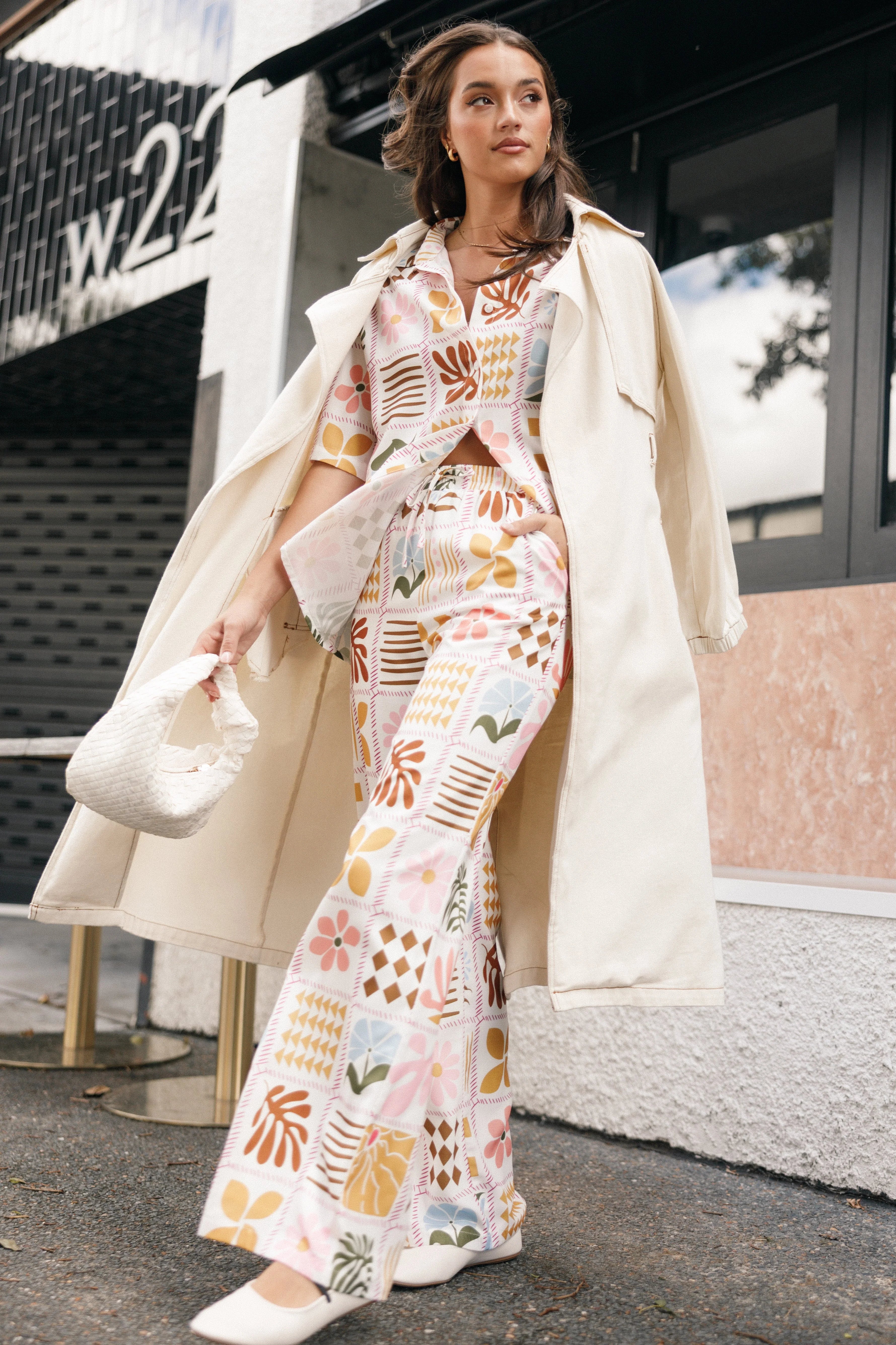 Shay Pant White Multi