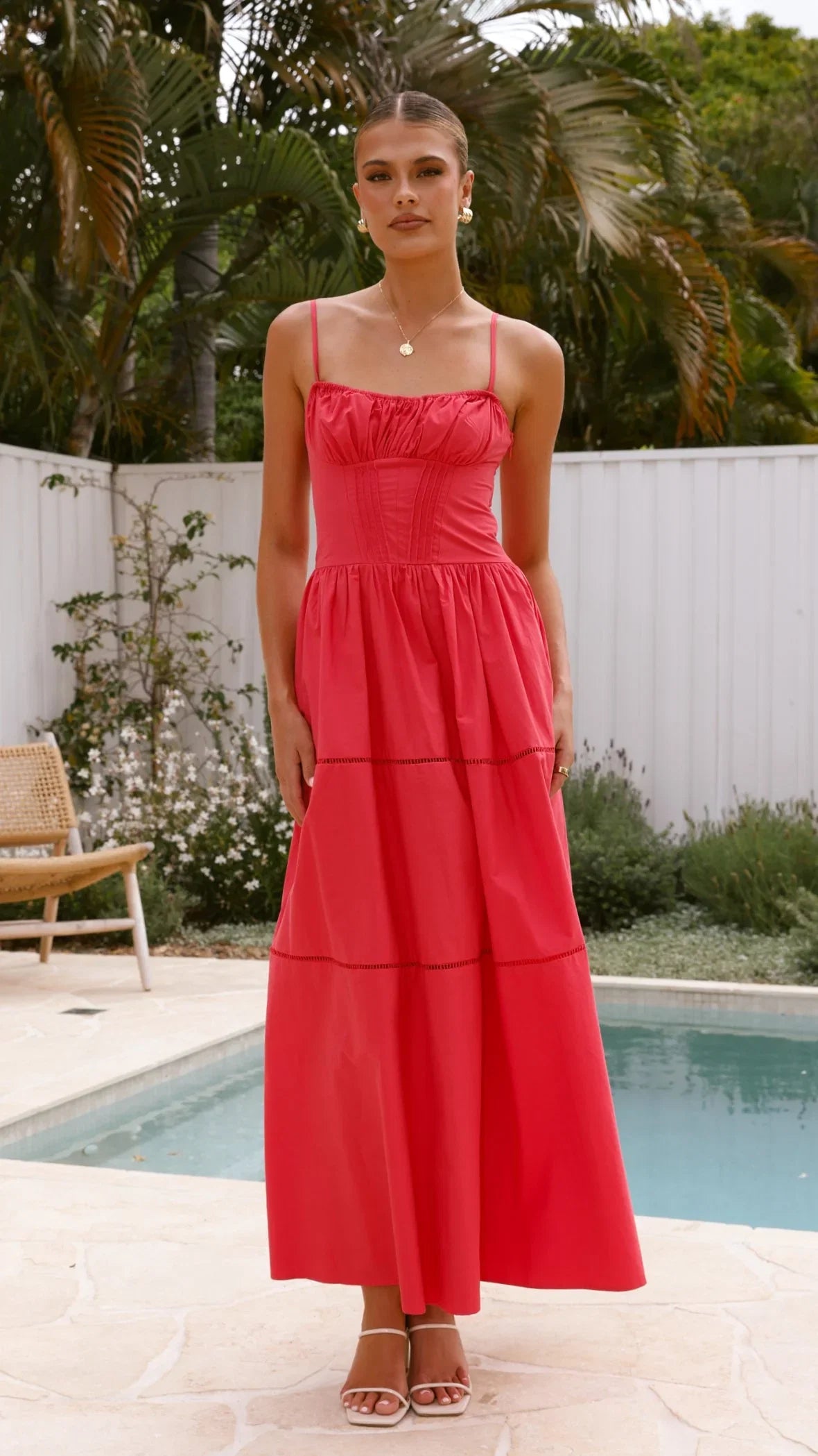 Isabella Maxi Dress Red