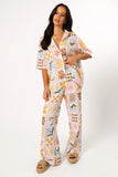 Shay Pant White Multi