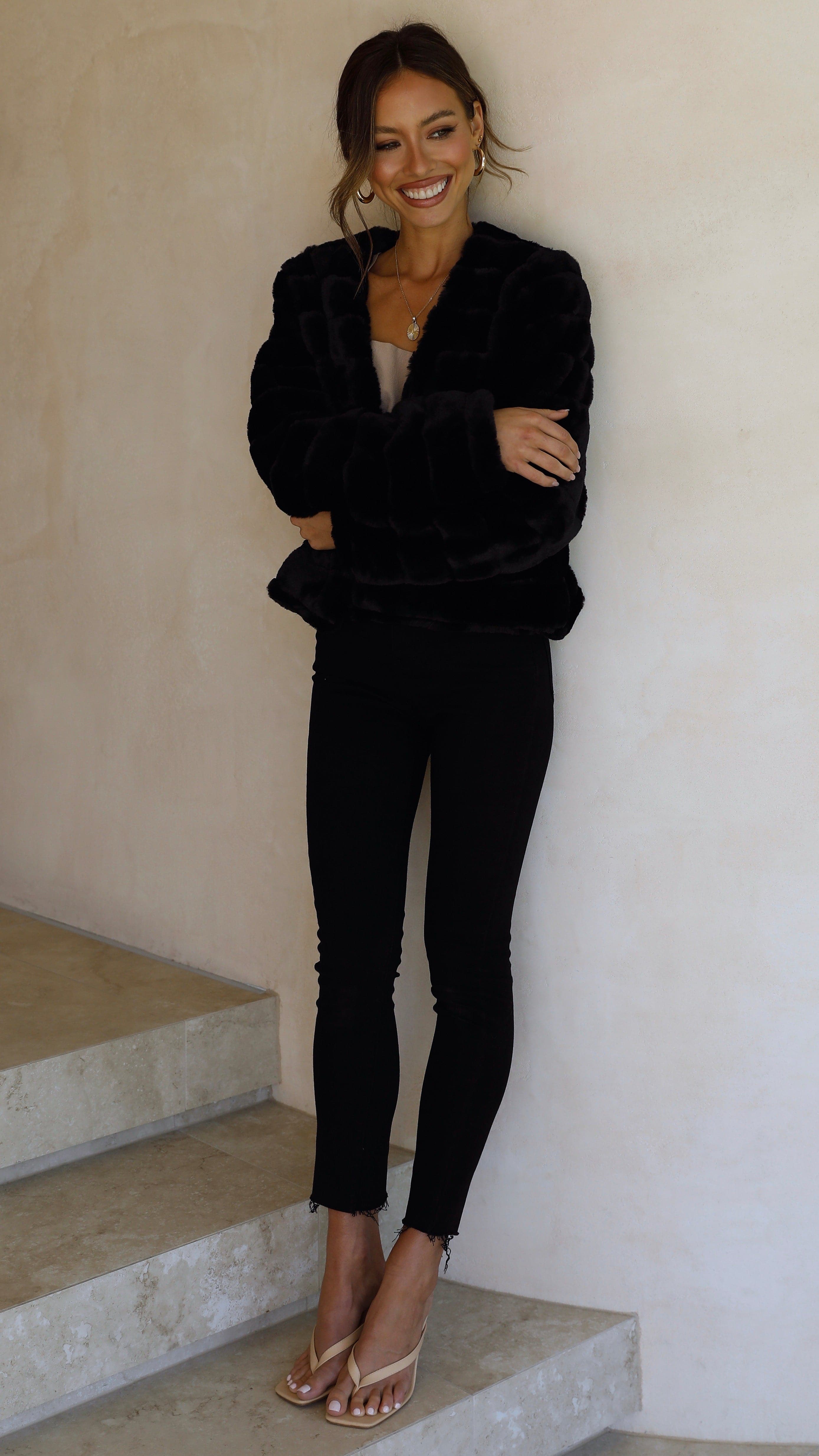 Tully Crop Jacket Black