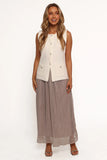 Tricia Maxi Skirt Silver