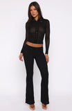 On My Own Wave Pants Black