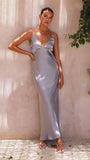 Ziah Maxi Dress Steel Blue
