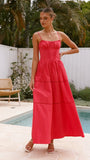 Isabella Maxi Dress Red