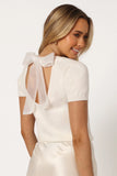 Shannon Bow Top Off White