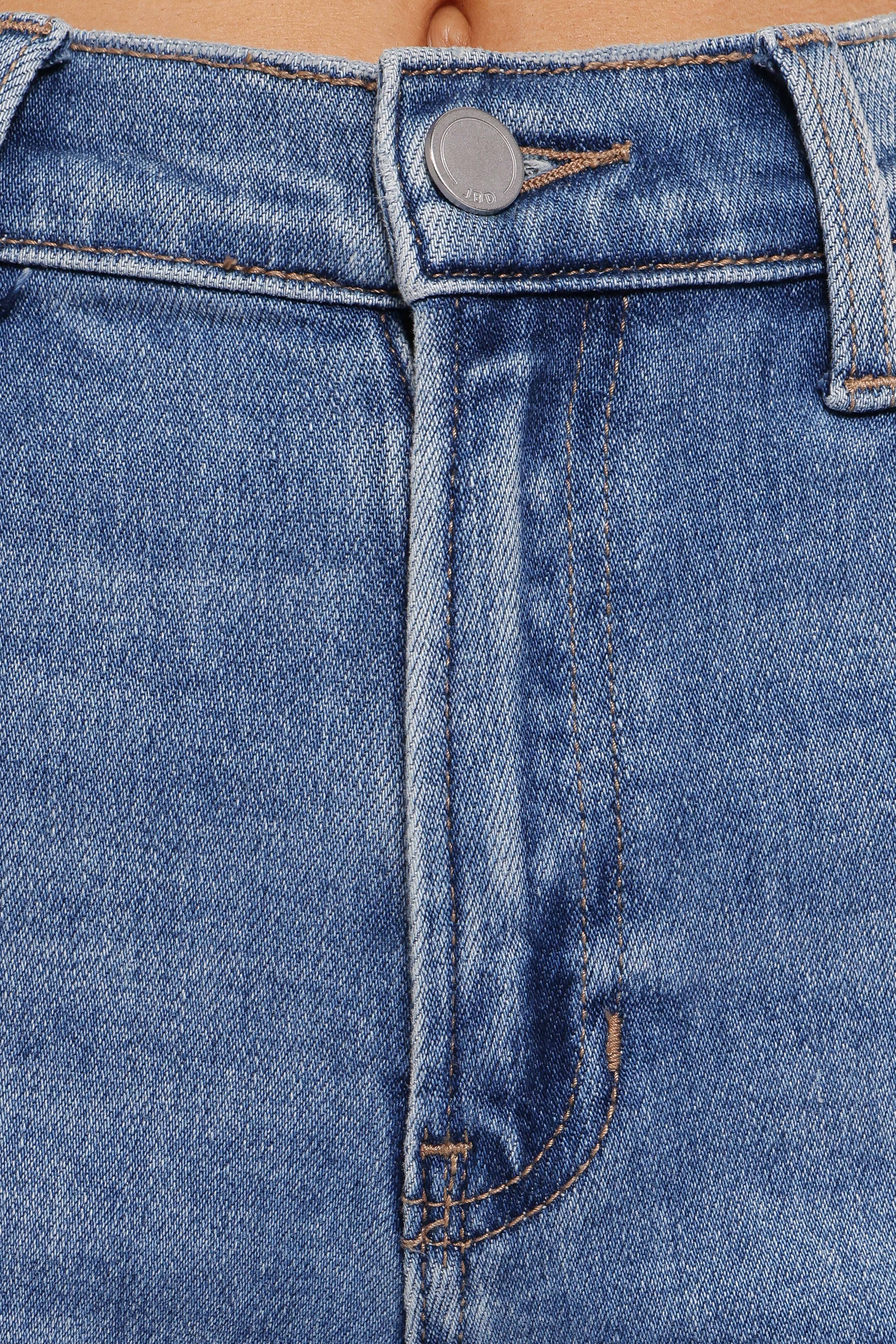 Just Black Cuffed Wide Leg Jean Medium