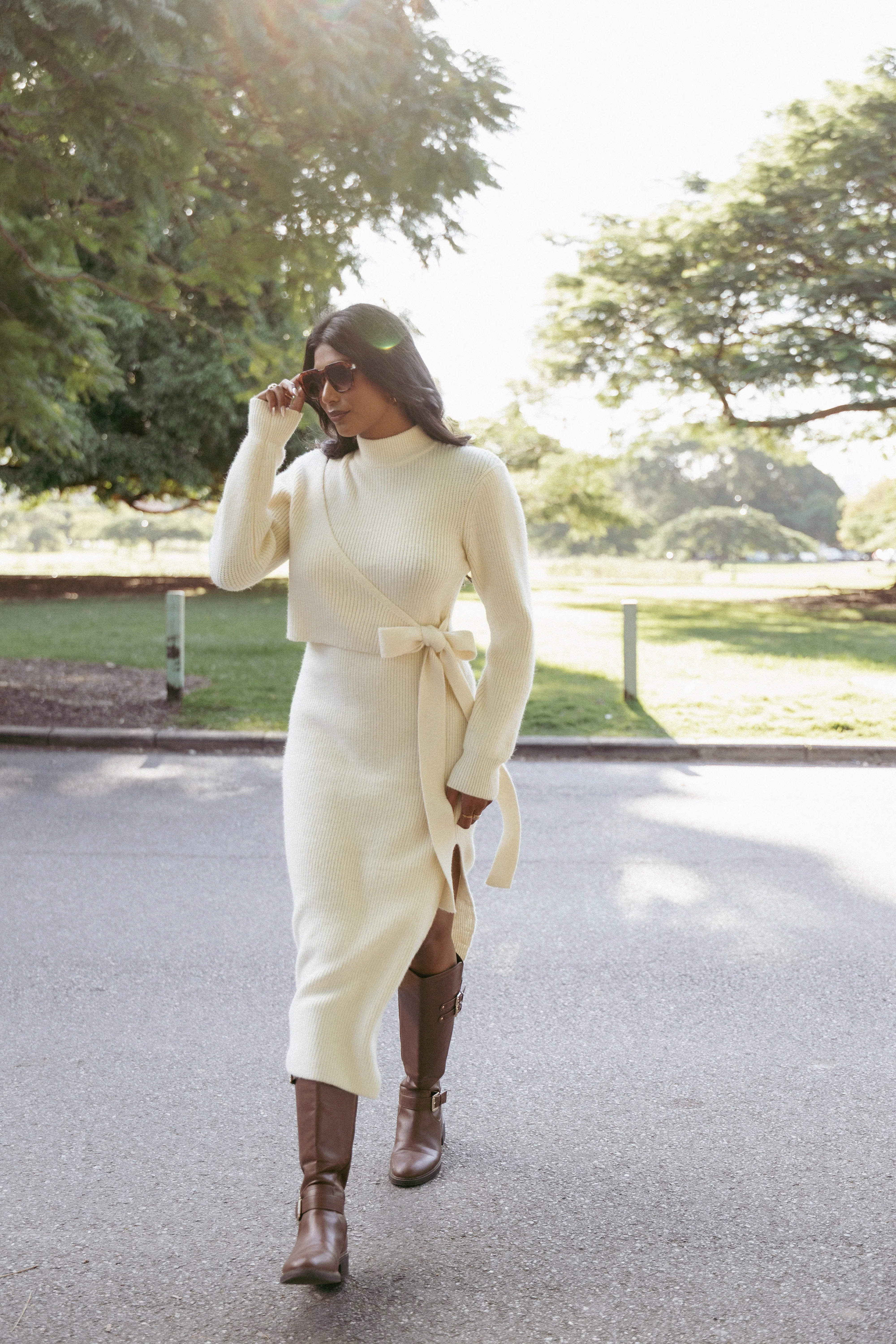 Aerin Knit Dress Cream