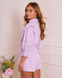 Spring Grove Ruffle Waist Tie Romper