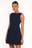 Lorne Sleeveless Mini Dress Navy