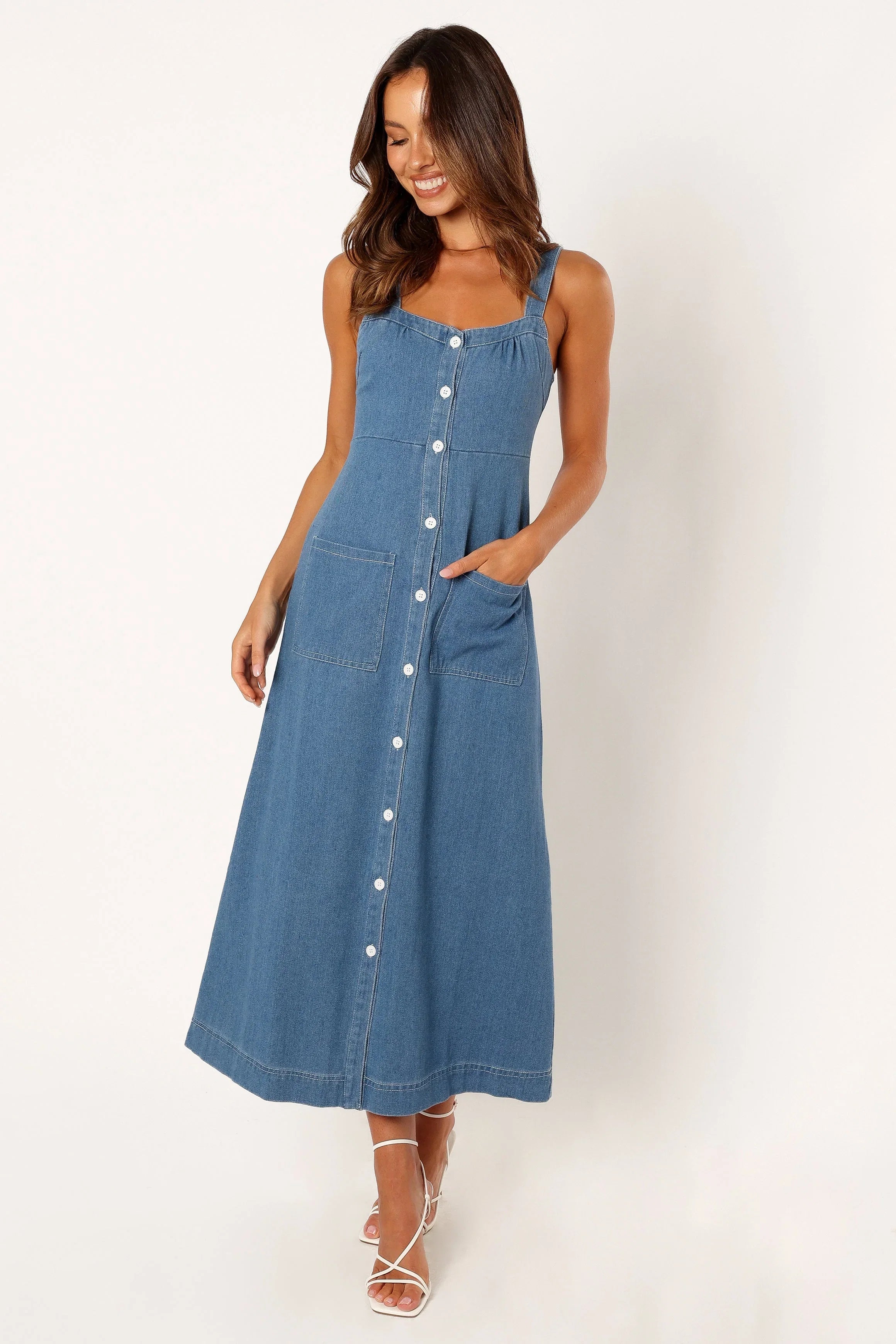 Bettie Midi Dress Denim