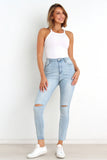 Hadie Jeans Light Blue Wash