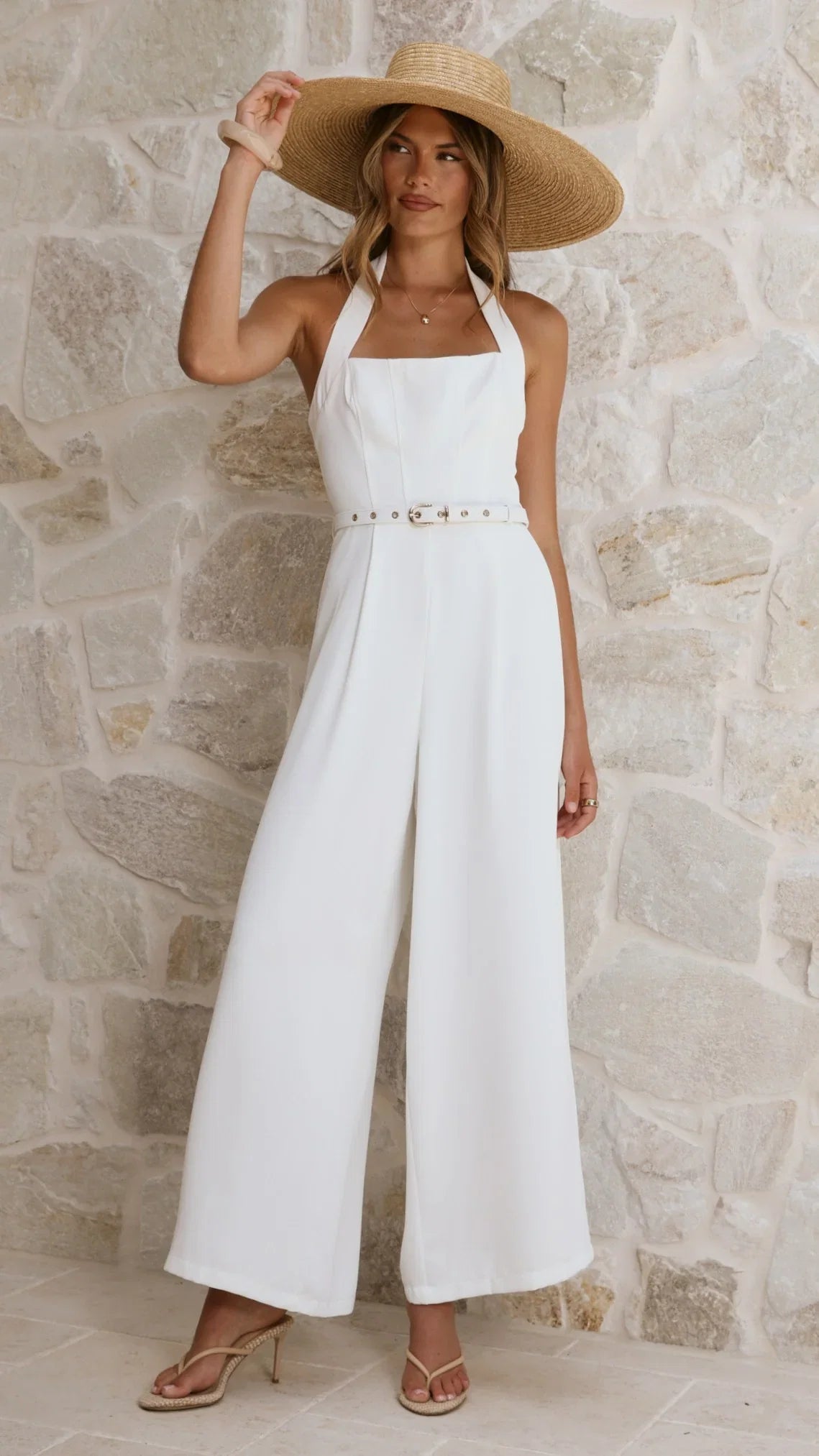 Cleo Jumpsuit White