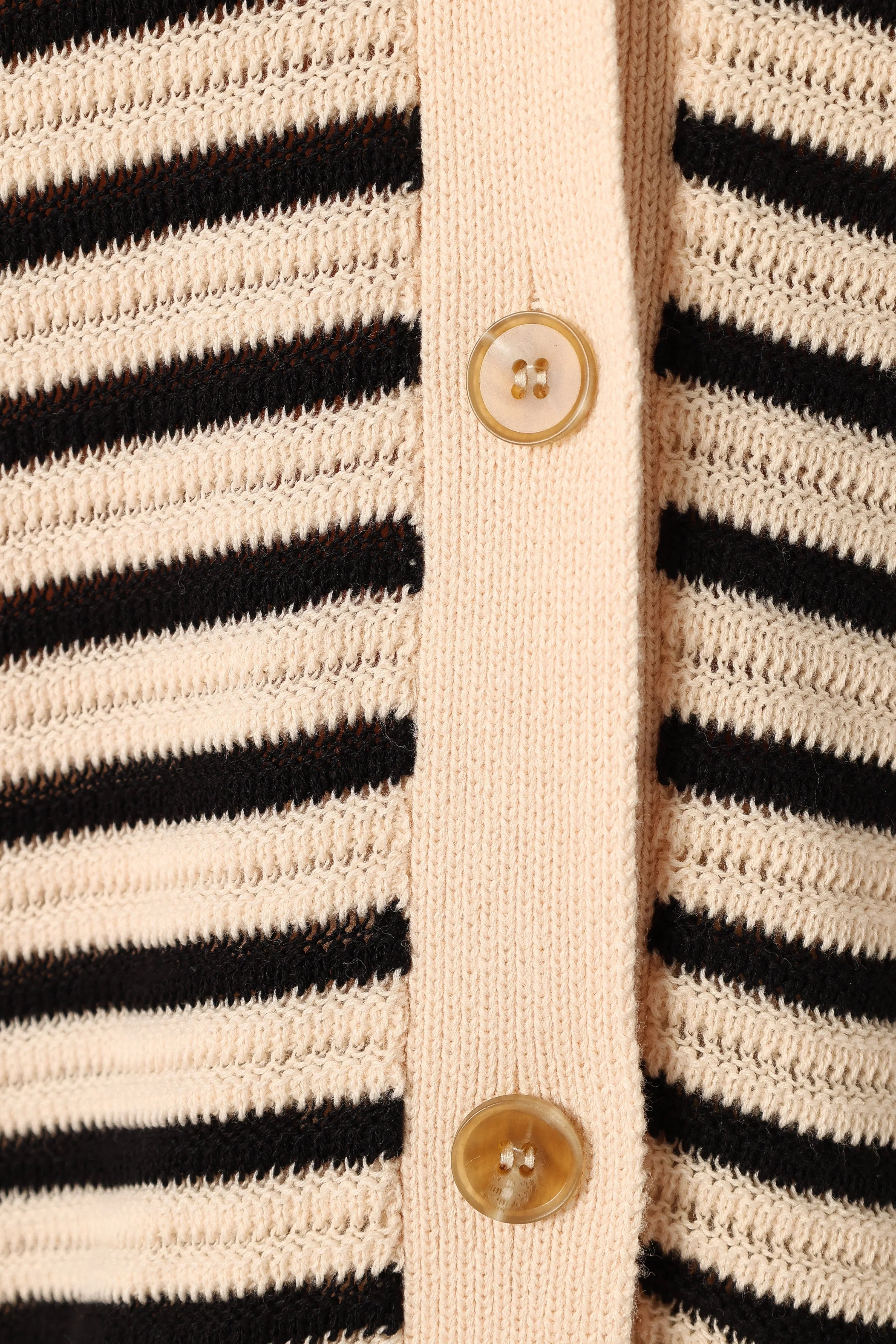 Cherie Knit Shirt Sand Black