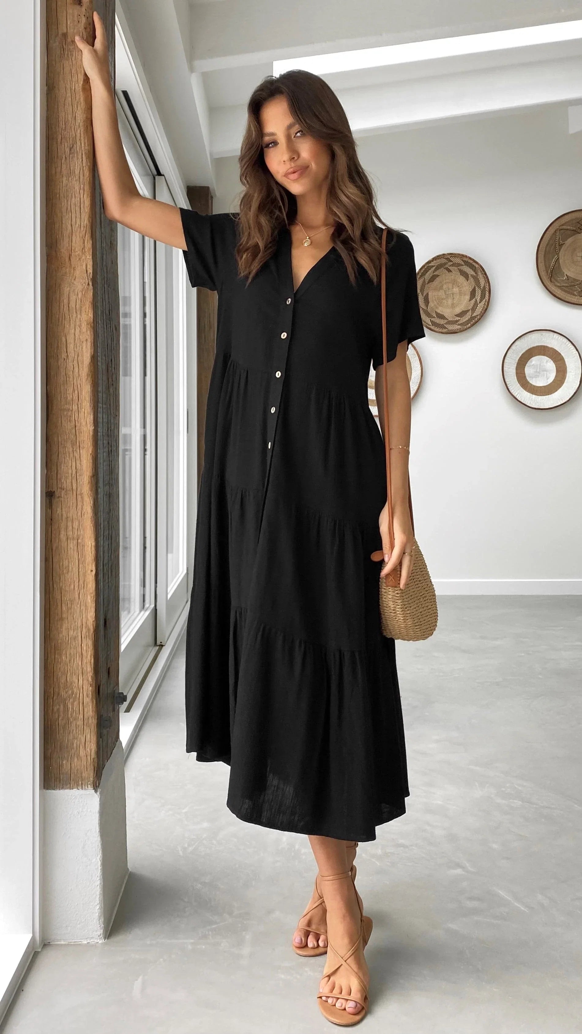 Kimberly Midi Dress Black
