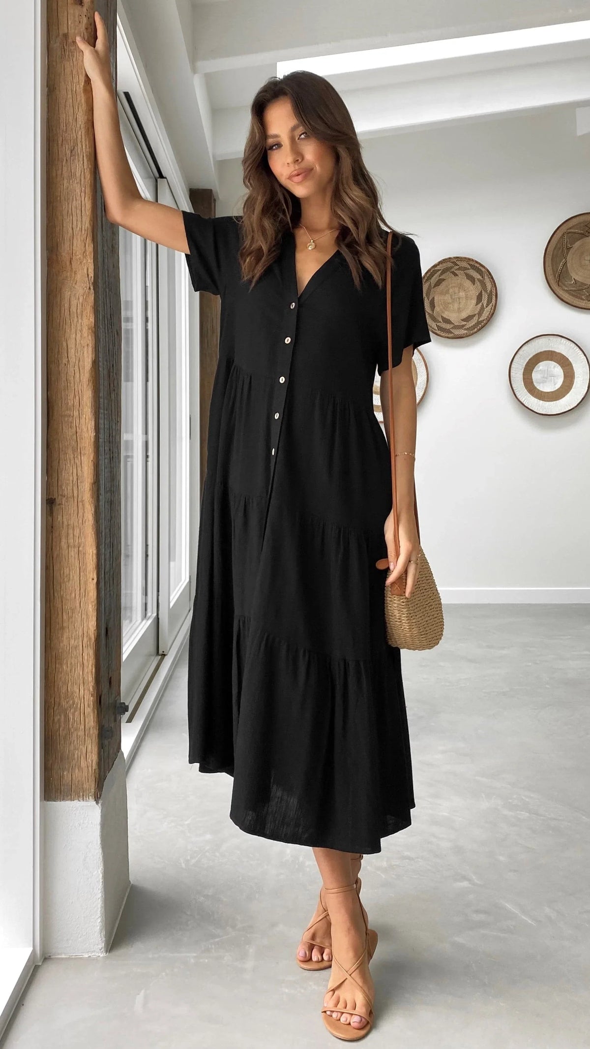 Kimberly Midi Dress Black