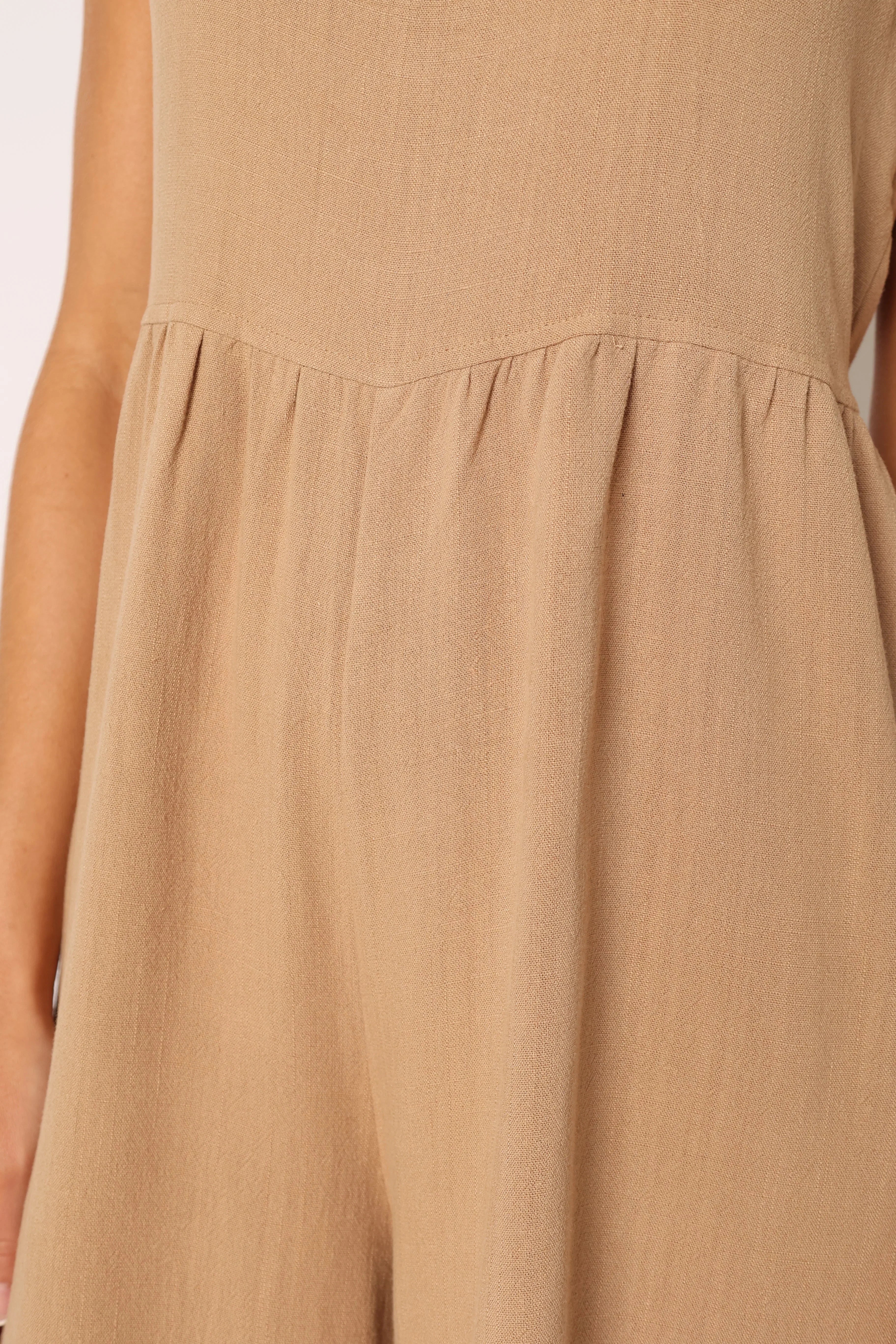 Ayla Linen Jumpsuit Mocha