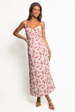 Imelda Midi Dress Rose Print