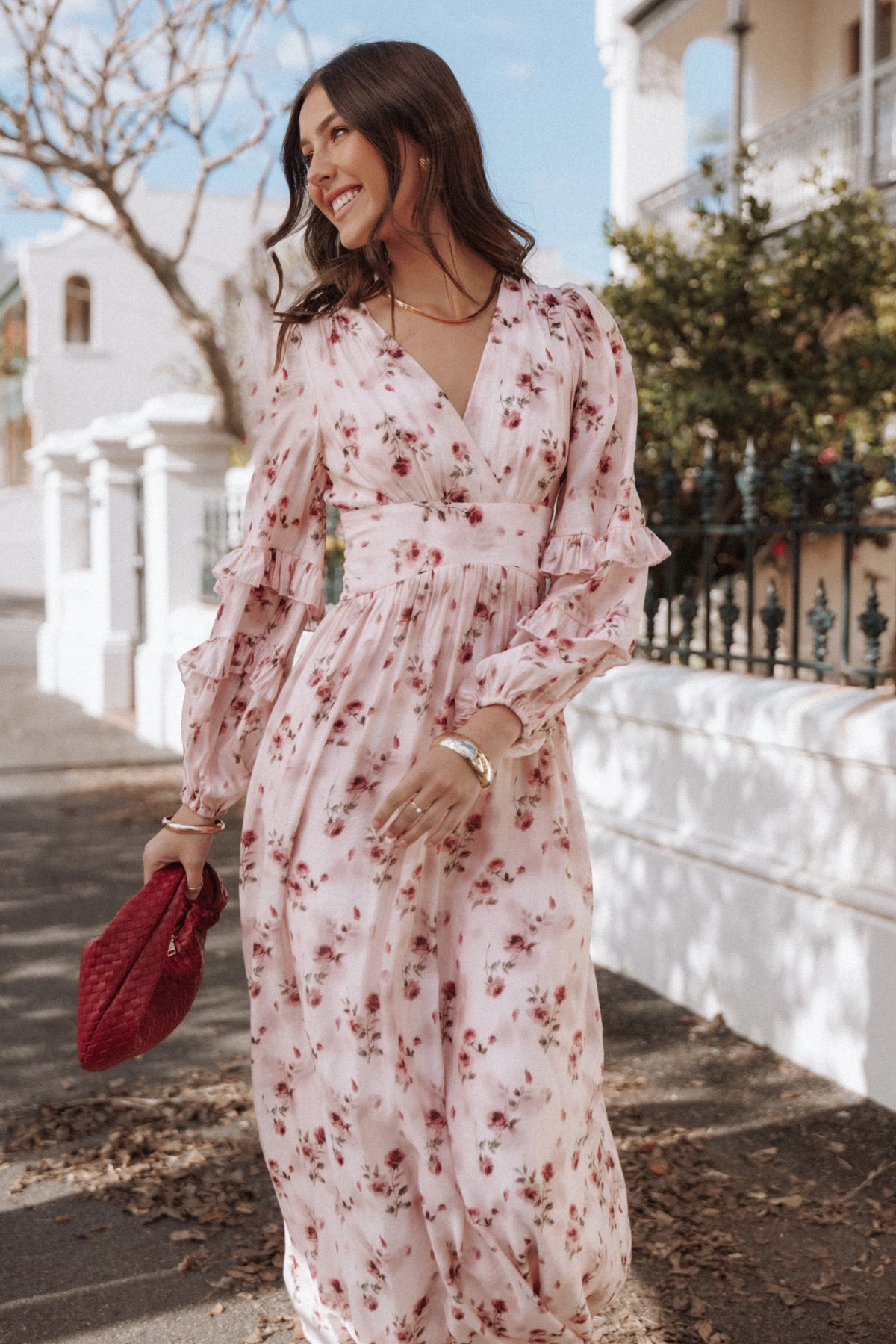 Vayla Maxi Dress Pink Rose