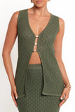 Asplie Knit Top Olive
