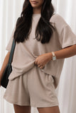 Granger Knit Short Set Tan