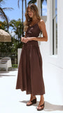 Vida Maxi Dress Brown