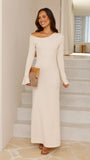 Soulina Knit Maxi Dress Cream