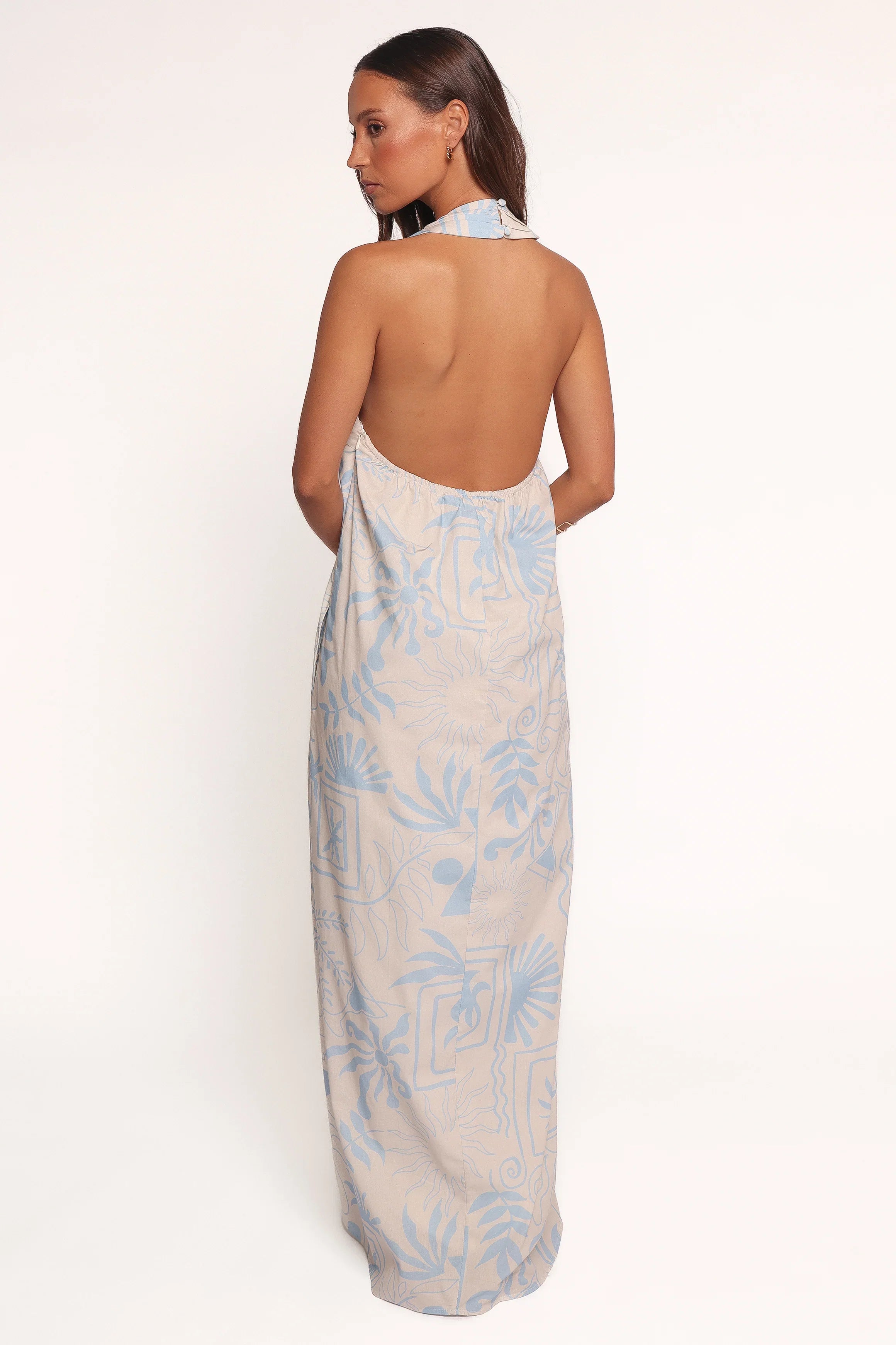 Naida Maxi Dress Blue Soleil
