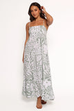 Kelsie Midi Dress Sage Print