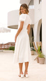 Melea Midi Dress White