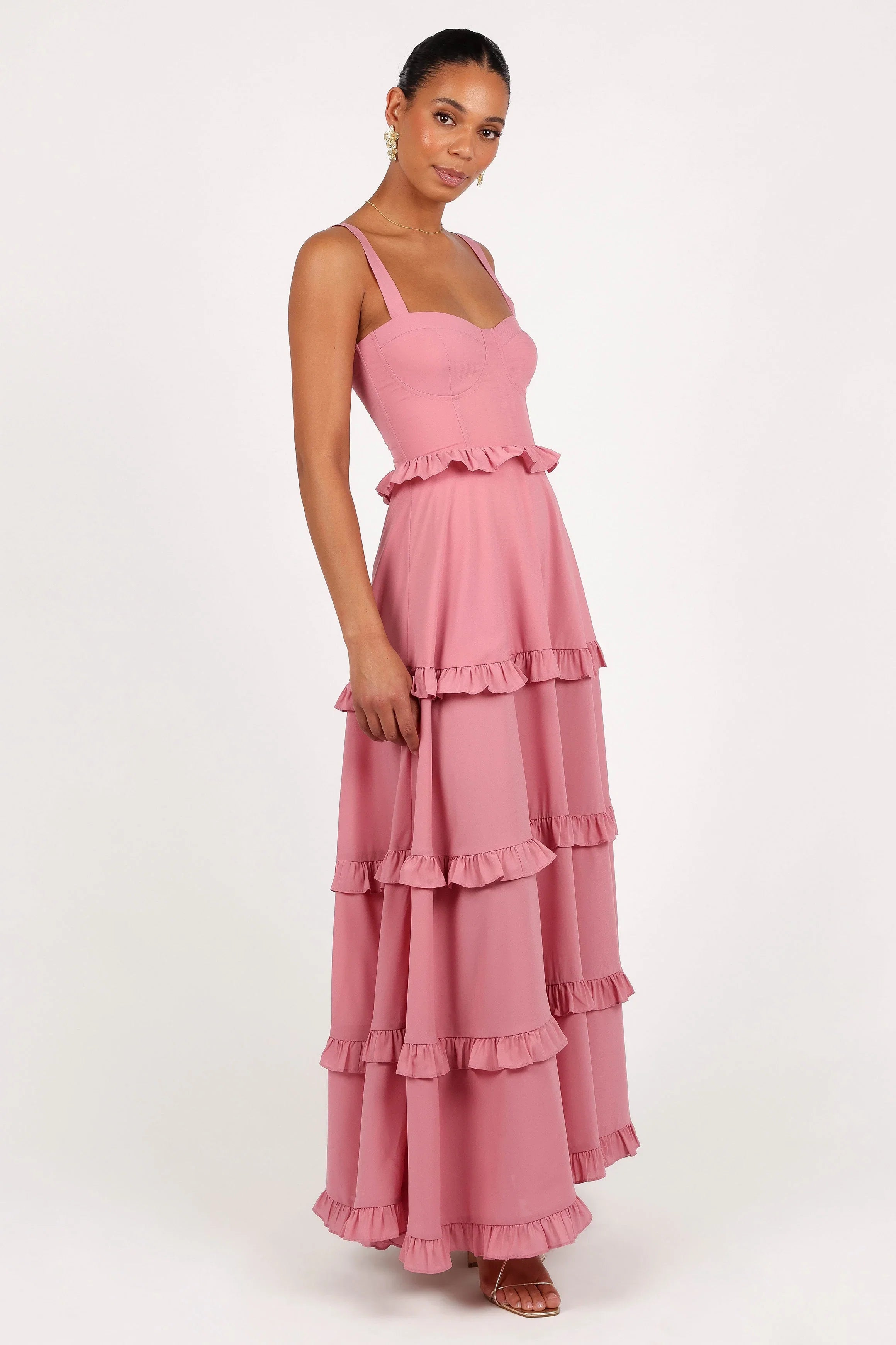 Lillee Tiered Maxi Dress Mauve