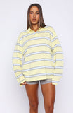 Verano Sixteen Carmen Long Sleeve Oversized Jersey Lemon