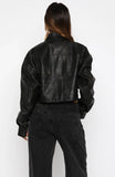 Changing Faces PU Jacket Black