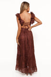 Harmony Maxi Dress Brown Floral