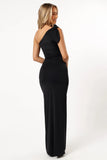Avila One Shoulder Maxi Dress Black