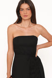 Karmen Wrap Mini Dress Black