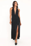 Lucas Halterneck Maxi Dress Black