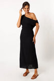 Cosma Off Shoulder Maxi Dress Black