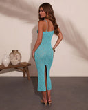 Seabreeze Siren Crochet Cover Up Maxi Dress