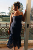 Ashton Midi Dress Navy