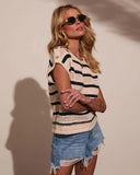 Tommie Contrast Knit Crochet Top