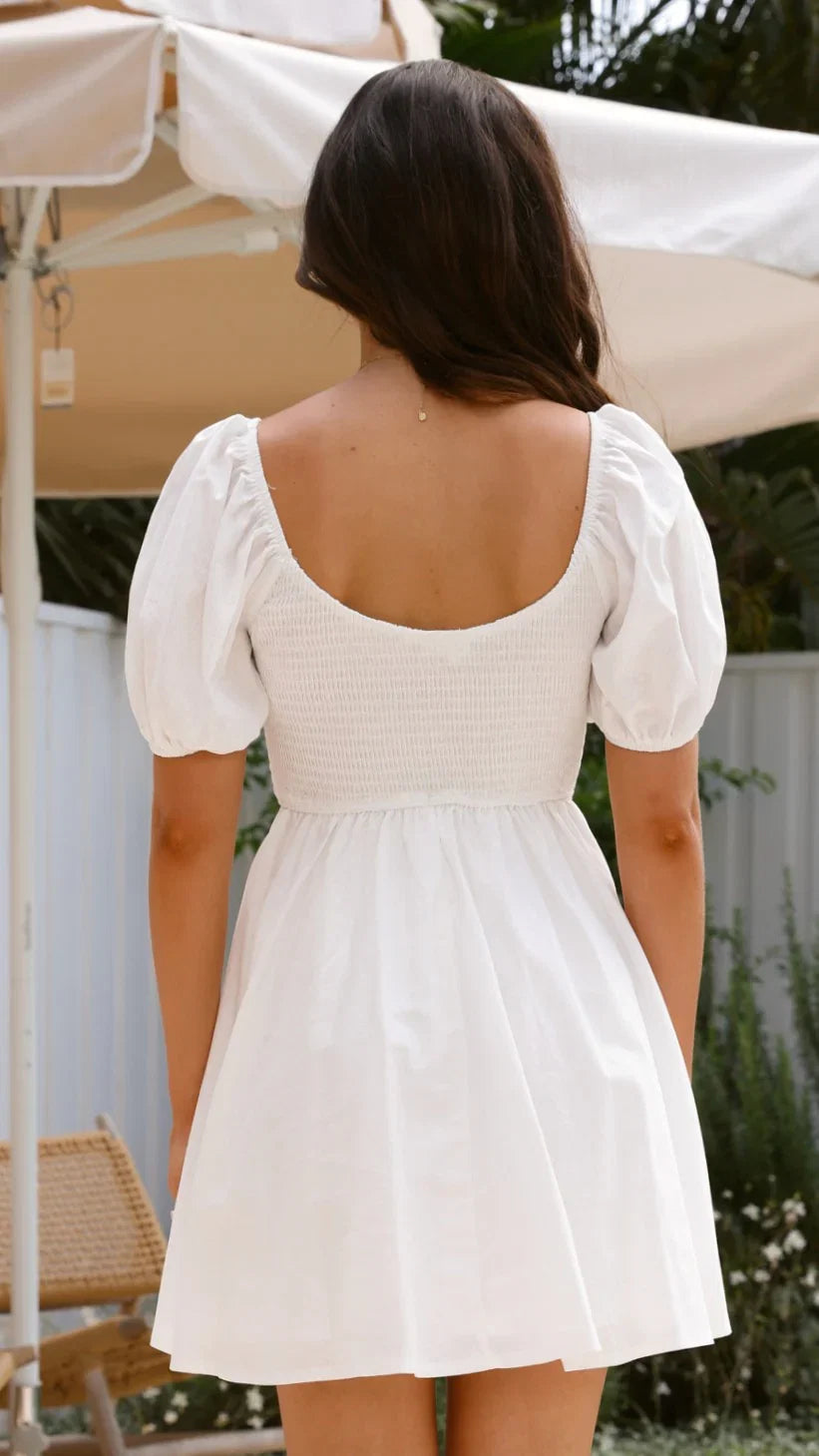 Sahirah Mini Dress White