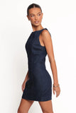 Calyx Mini Dress Dark Denim