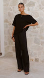 Blair Off Shoulder Tee Black