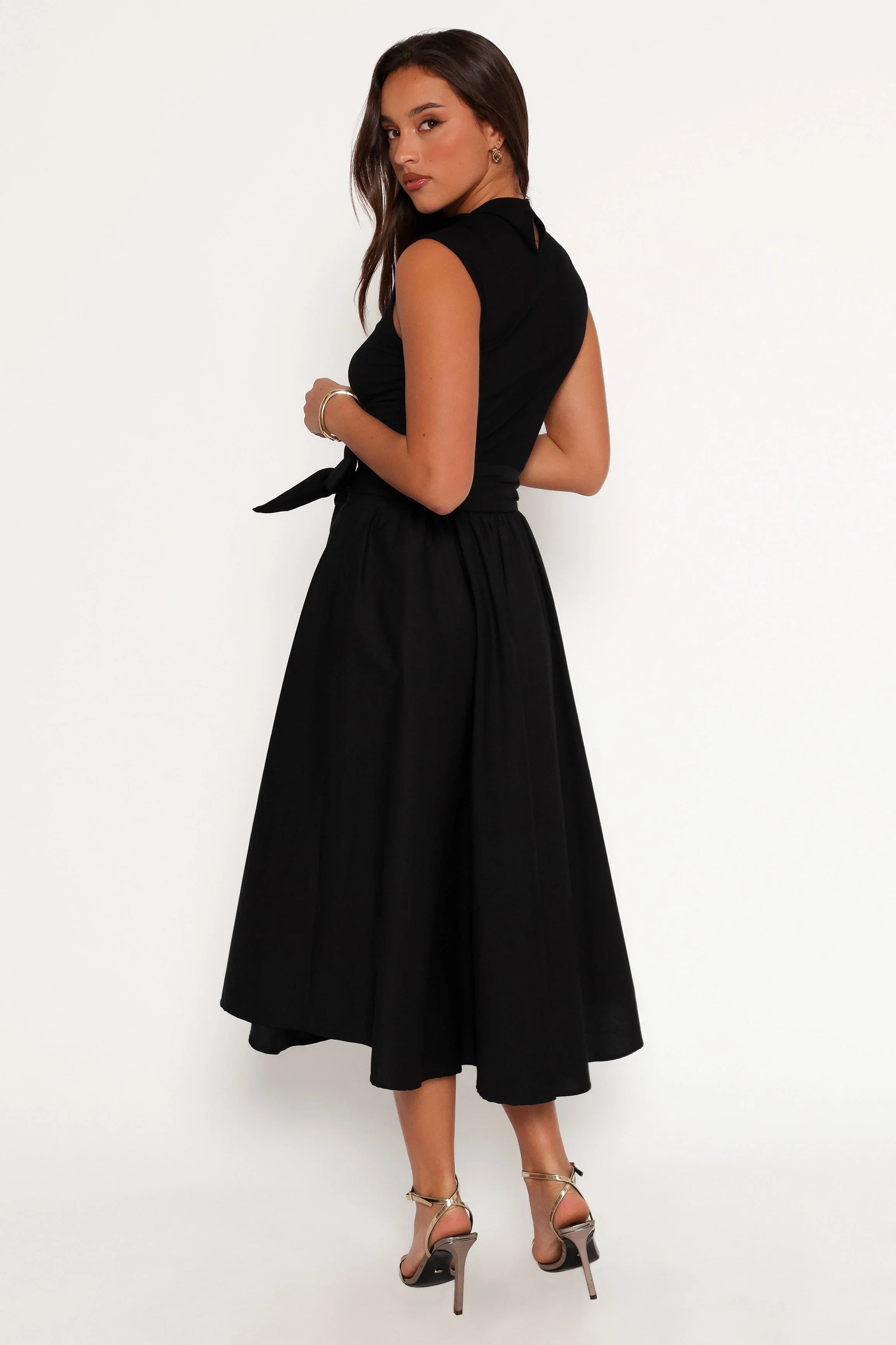 Alessandra Midi Skirt Black